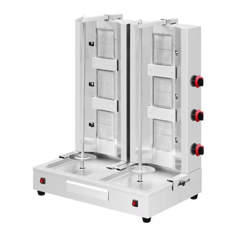 

New Hot Meat Double Rod Rolling Gas Shawarma Toaster Shawarma Maker