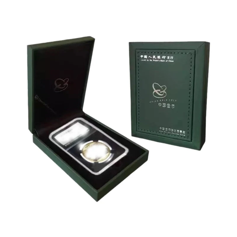 China Panda Box Coins for 1oz or 30g Silver Panda Coin PU Leather Box