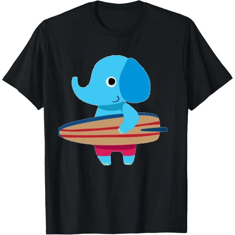 Summer Women Clothing Beach Cartoon Pattern T Shirt Summer Shirt Frog Bear Elephant Lion Tiger Cartoon Graphic T Shirts FOR Man