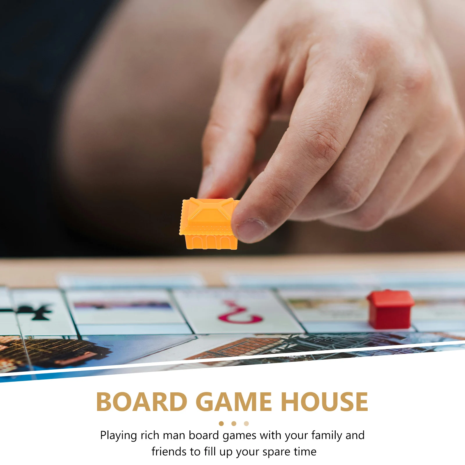 

40Pcs Board Game Accessories Plastic Tokens for Family and Friends Board Game Chess Pieces Replacement Chess Pieces