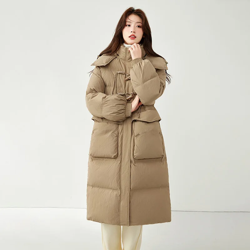 Women's Models Fall Winter Coat Jacket Down Jacket Duck Down Long Models Hooded Thicken Warm Personalized Comfortable Versatile