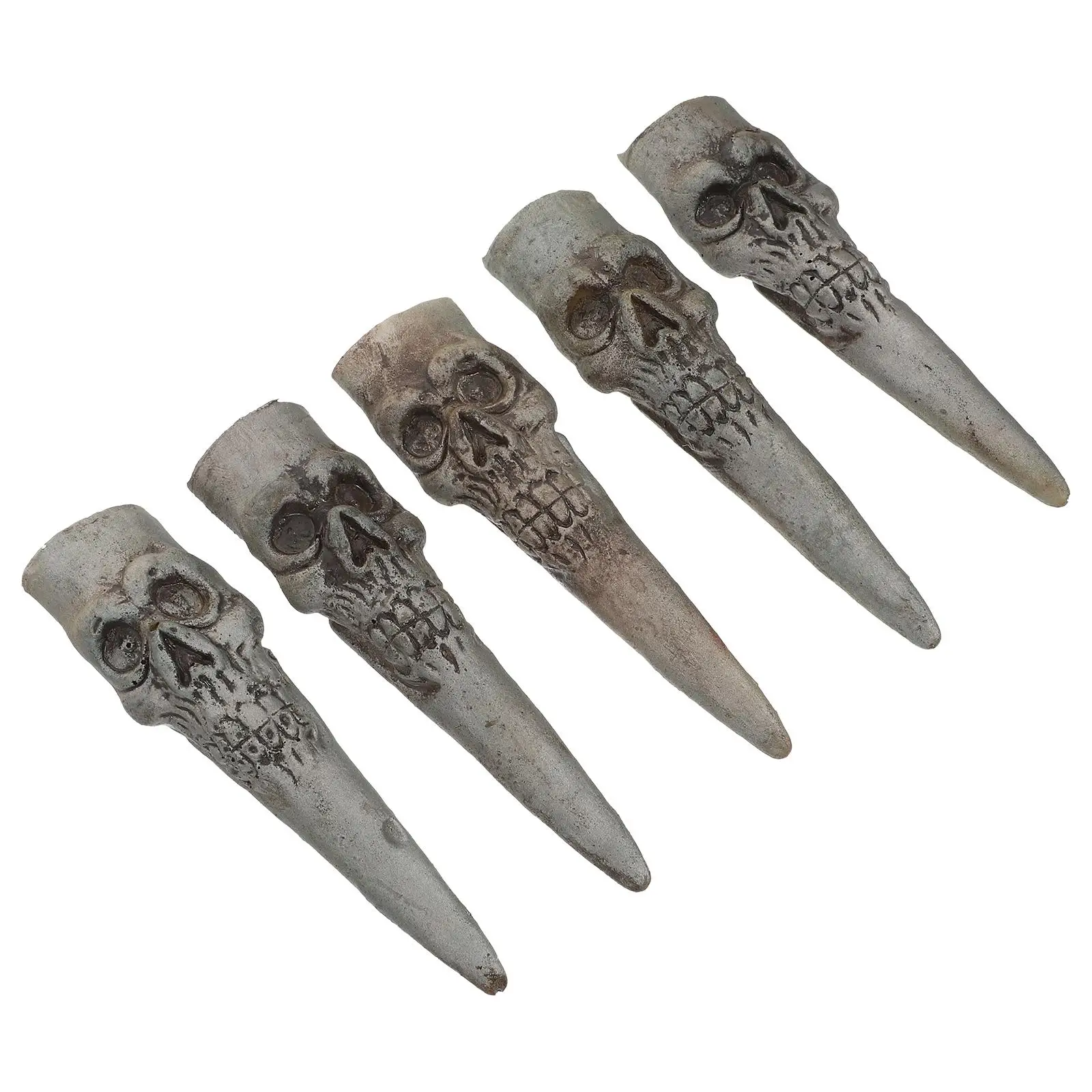 プラスチック付け爪怖いゾンビ指ハロウィン仮装パーティーの小道具ハンドパペット偽魔女の爪コスプレおもちゃ