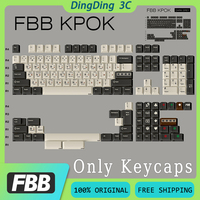 FBB Retro KPOK Russian Keycap ZX Spectral Series PBT Thermal Sublimation 145 Keys Industrial Style Custom Keyboard Accessories