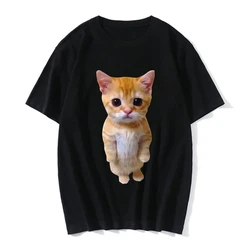 Men and Women's Funny Cat 3D Print Casual T-Shirt, Summer Harajuku T Shirts, Girl and Boy Fashion Clothes