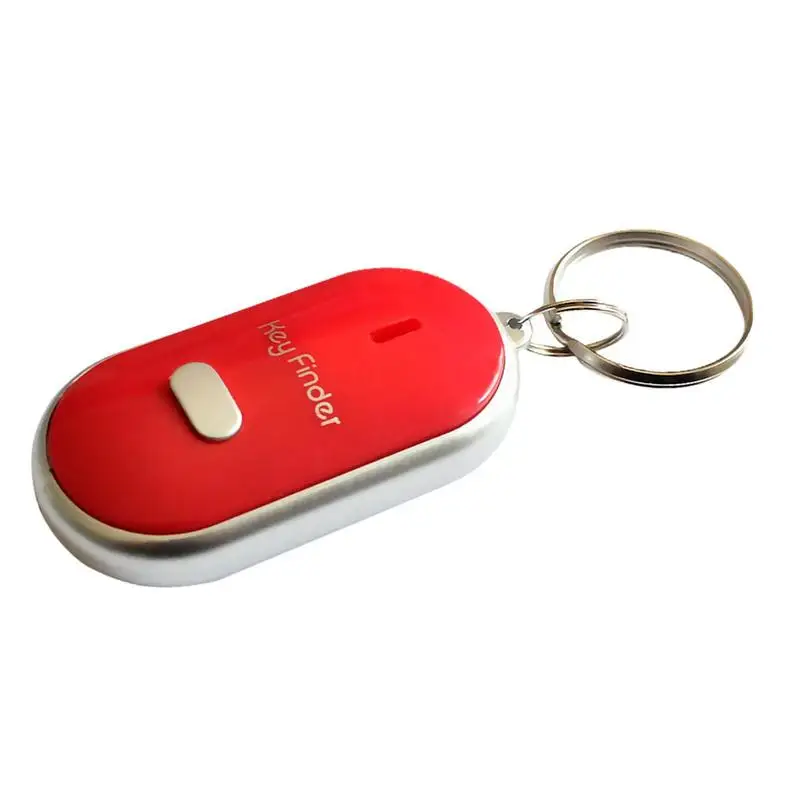 Sound Control Lost Key Finder Locator KeychainTorch Mini Portable Whistle Key Finder Bag Charm Keychain Dropshipping