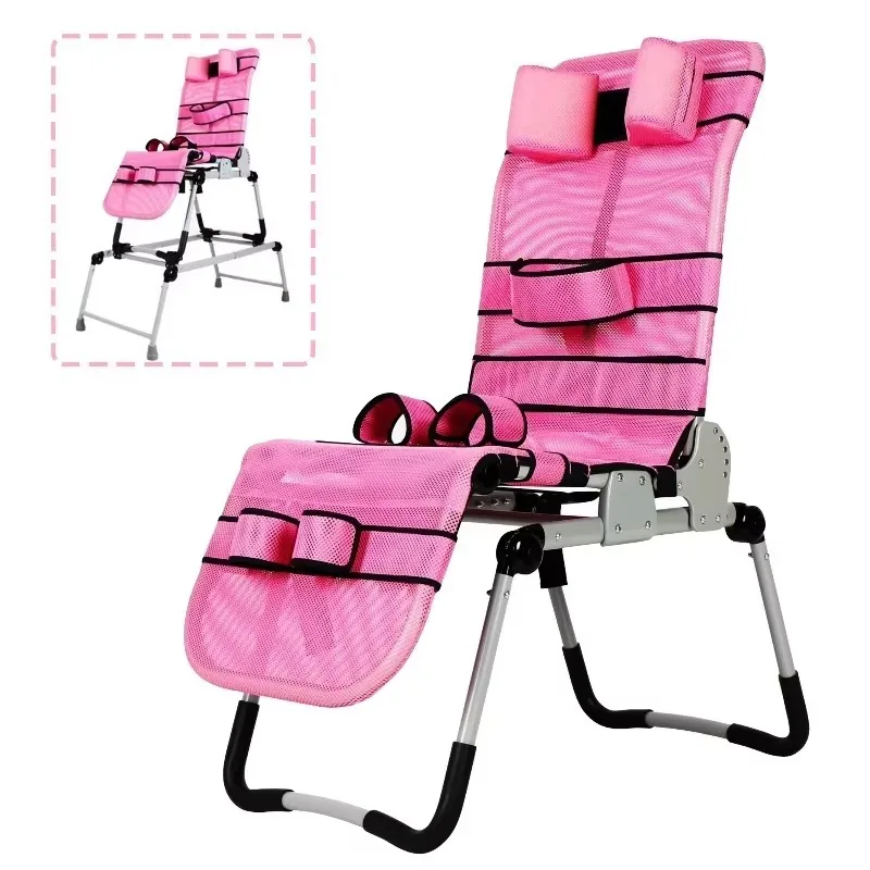 Tilt‑Reclining Pediatric Shower Bath Chair, Adjustable Inclined Bath Seat for Special‑Needs Children