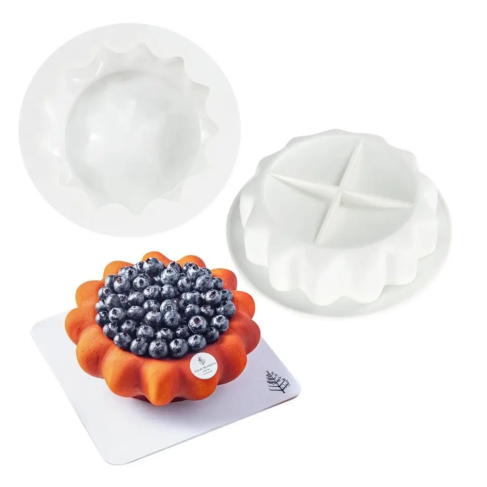 

Egg Tart Shape Bento Cake Silicone Mold Dessert Making Silicone Material 3D Soap Candle Wax Mould Pudding Mold Gypsum Making
