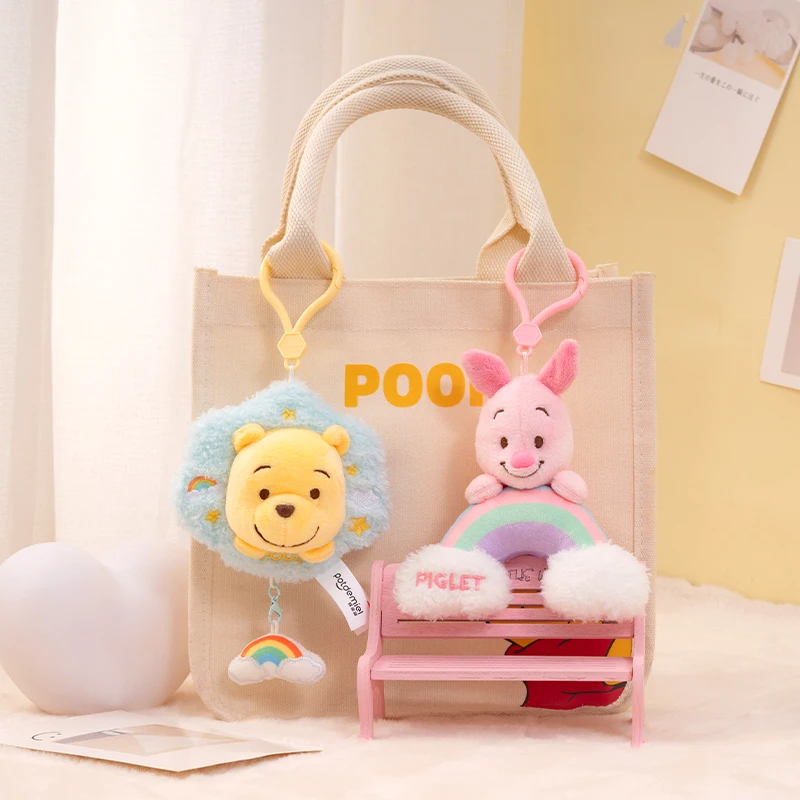 Disney Winnie the Pooh Piglet Doll keyring Plush Toy Backpack Pendant Cartoon & Cute Children\'s Toy Birthday Present