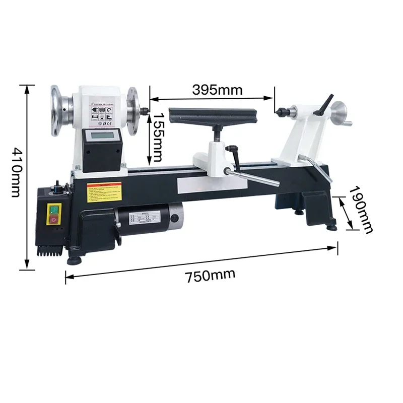 

1m 1.5m Lathe 900W 3 claw CNC Woodworking Lathe Small Household Small Lathe Buddha Bead Machine