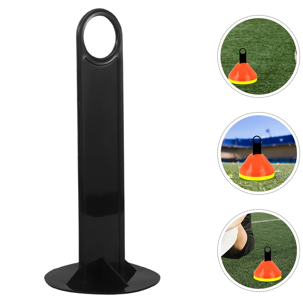 

3 Pcs Logo Dish Rack Football Sign Soccer Cones Storage Stand Equipment Plastic Racks Bottom Pp