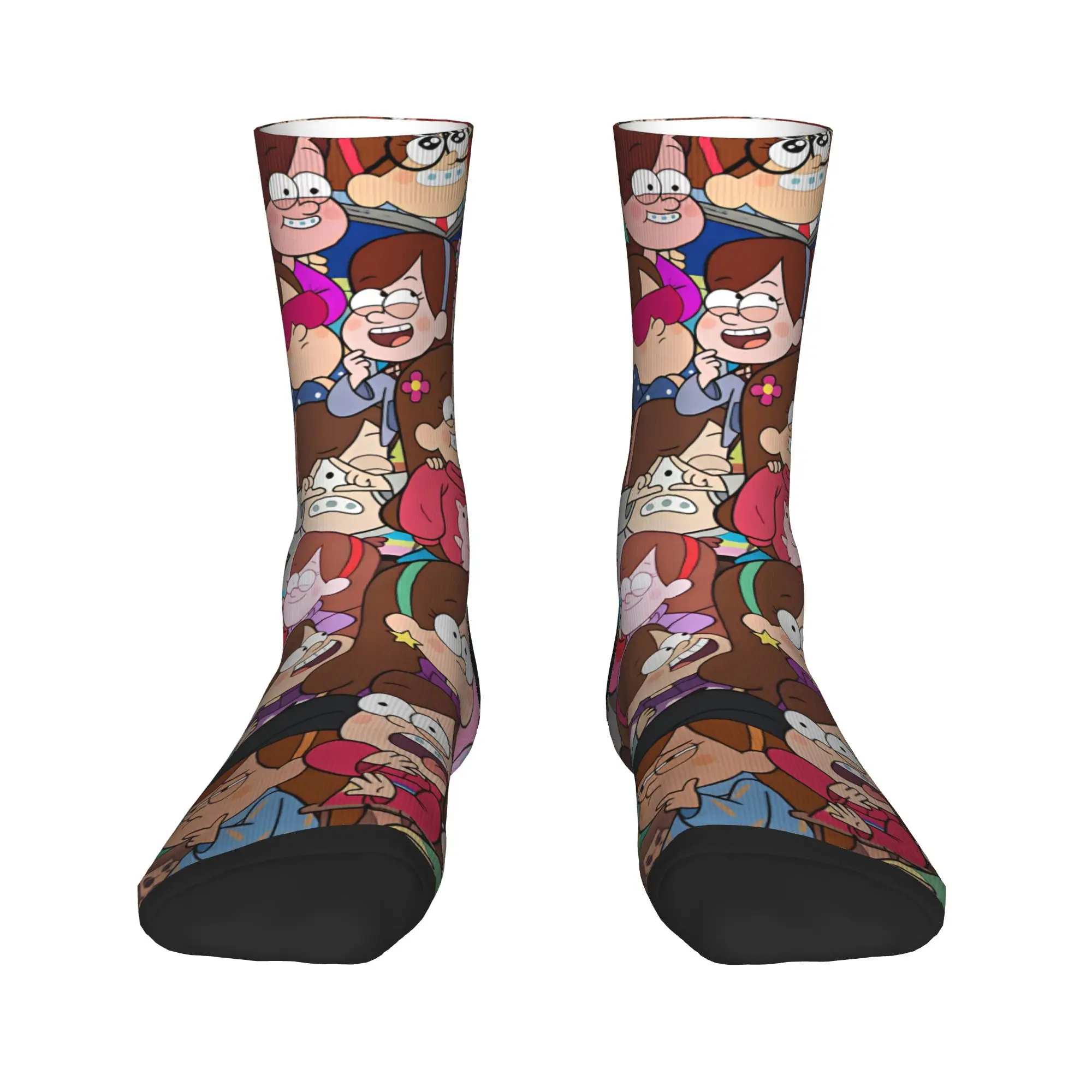 Men Socks Mabel G-Gravity Falls Stockings Autumn Korean Soft Socks Graphic Running Sports Anti Slip Socks