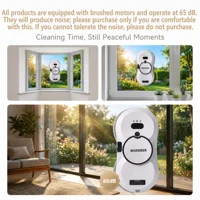 DIVEDEER Home intelligent cleaning robot with automatic water spraying function, anti drop magnetic glass cleaning machine 5