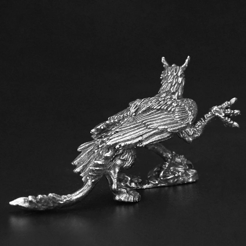 Solid White Copper Griffin Monster Soldier Model Tabletop Game Chess Piece Ornaments Brass Figurines Miniatures