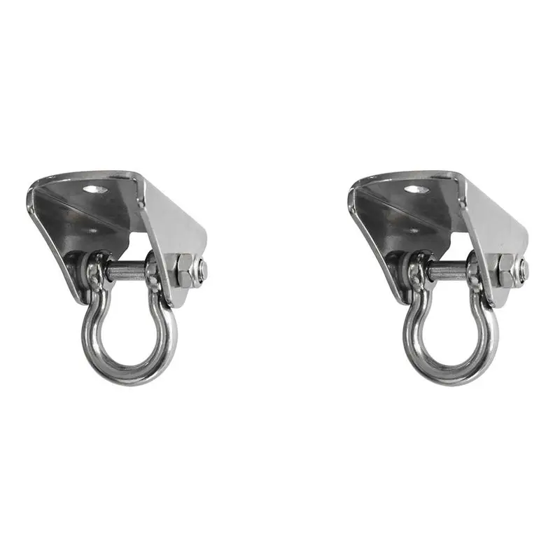 Lightweight 2X Outdoor Hammock Hook 304 Stainless Steel Swing Hook Indoor Wall Fixed Hook Safety Buckle