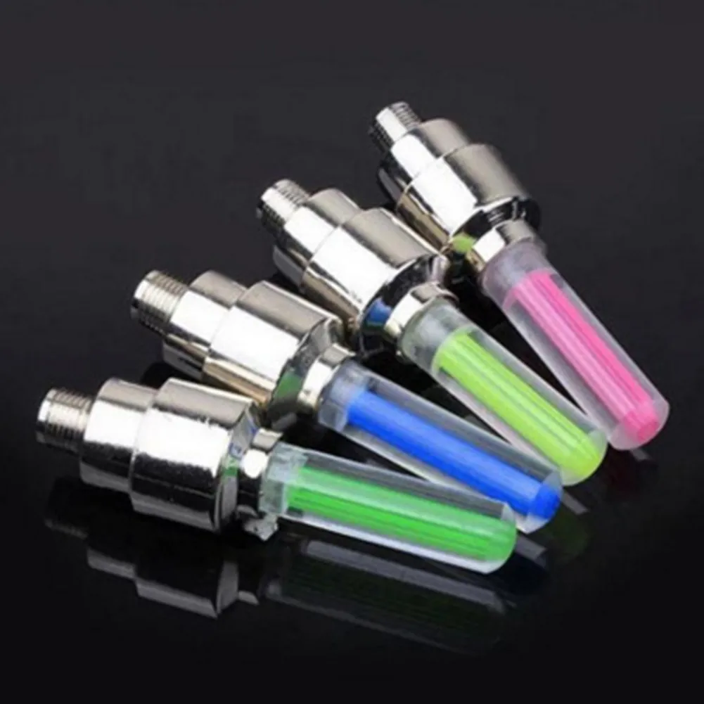 1PCS  LED Light Wheel Valve Cap Tyre Blue Green Red Yellow Optional For Bikes Motorbikes Cars Truck Easy To Install  Add Visibil