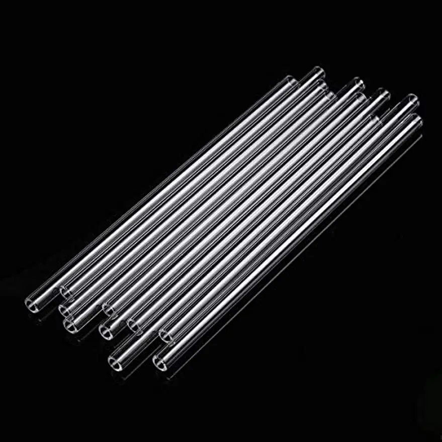 5/10/20Pcs 8 Inch Long Premium Borocilicate Glass Tubes 10 mm OD 2 mm ID Wall