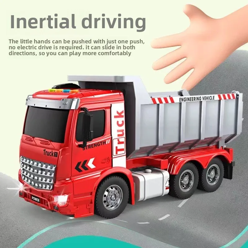Cool Stuff Toy Car Funny Gift-Kawaii Transporter Car Model,Inertia Sound Light cars,Monster Truck,Toys for Kids 2 To 4 Years Old