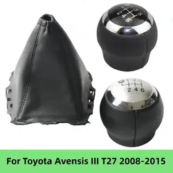 5/6 Speed Car Shift Gear Knob Lever Gaitor Boot Cover Case For Toyota Avensis III T27 2008 2009 2010 2011 2012 2013 2014 2015