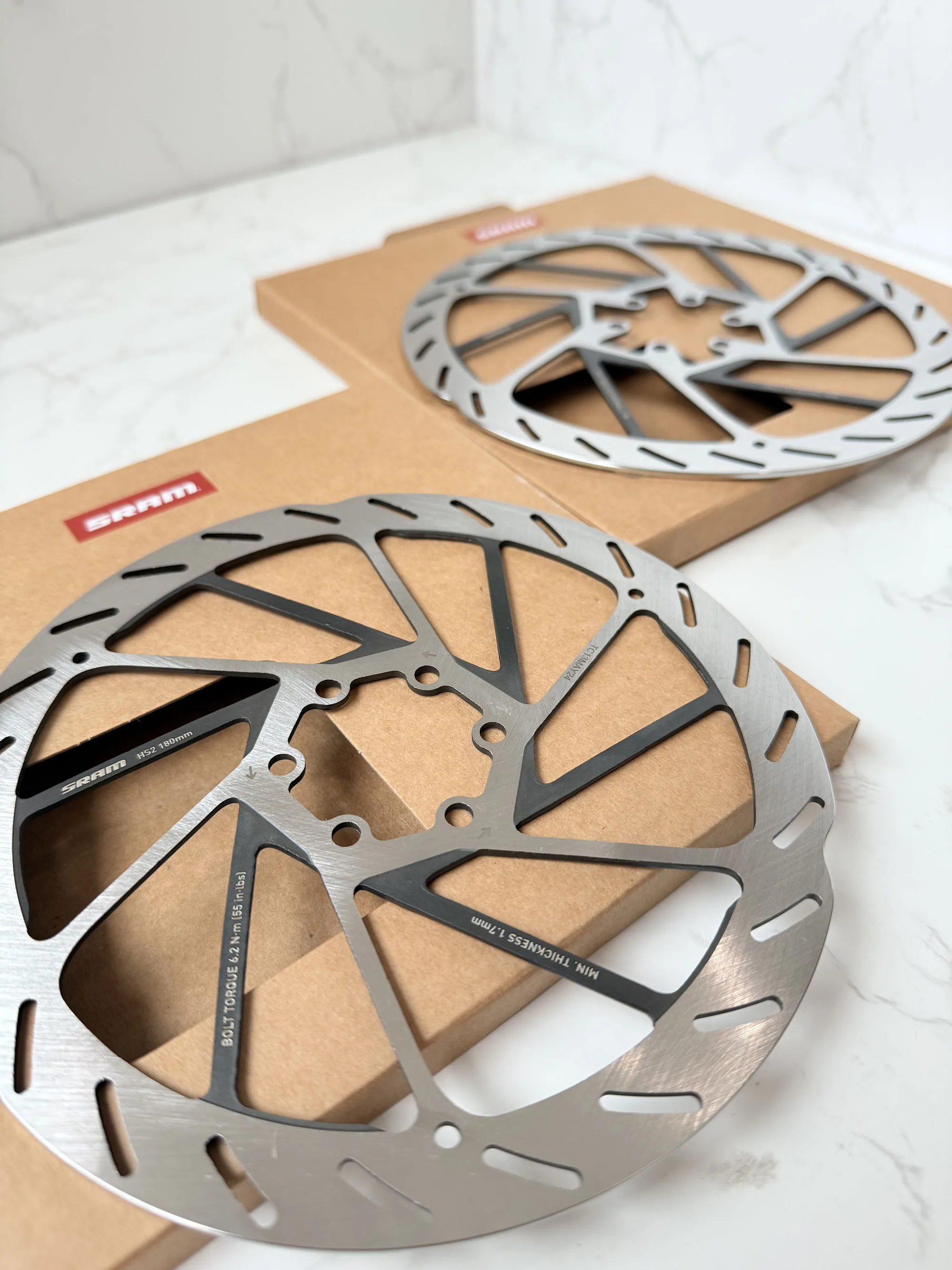SRAM-HS2 Rotor Disc Brake Rotor , 6-Bolt Thicker Rotor, 160mm, 180mm, 200mm, 220mm, MTB and Road Bicycle Accessories, Cycling