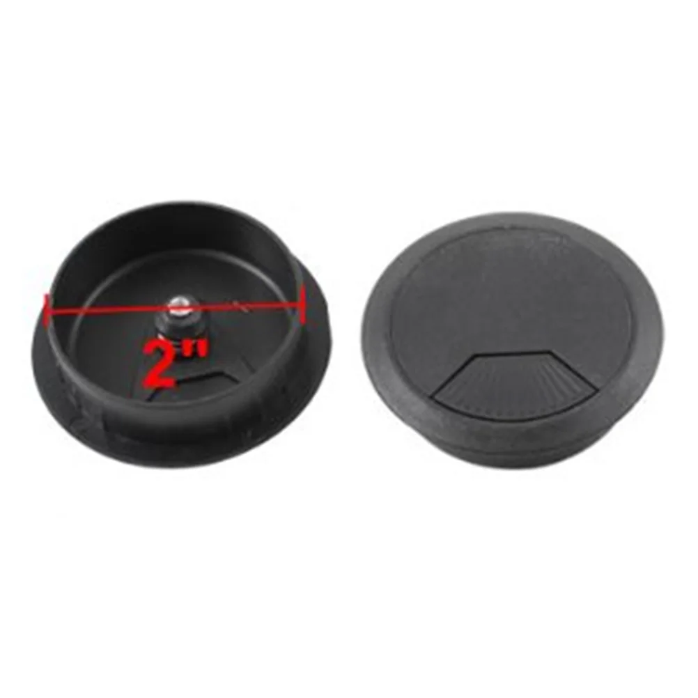 10 Stück 53 mm runde Kunststoff-Ösen-Kabelaufdeckung für Computertisch, Büro, Zuhause, Hotel, Bank, Schreibtisch, Ösen-Kabelabdeckung