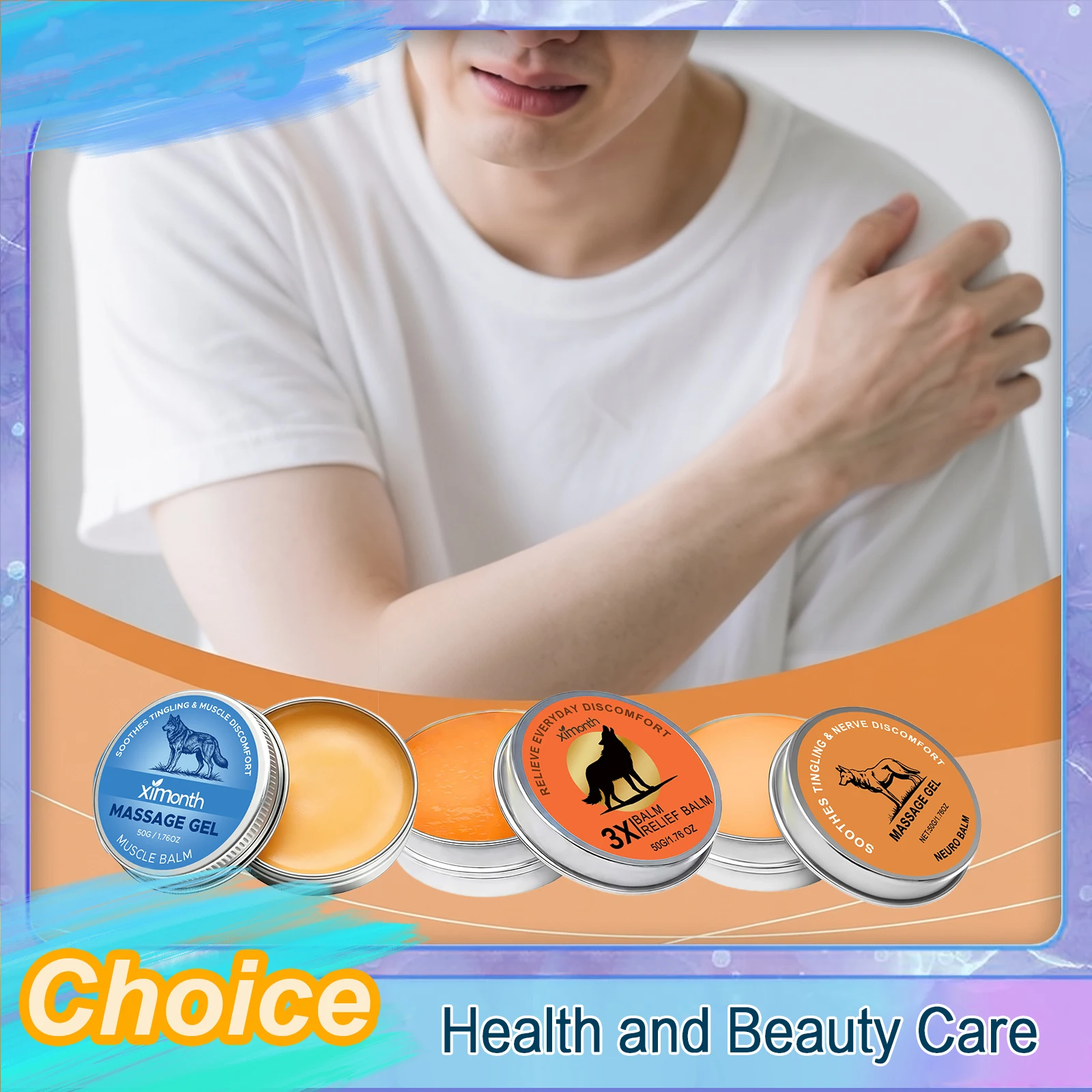 Joint Massage Soothing Balm Relieve Shoulder Discomfort Nerve Knee Herbal Cooling Protect Joints Quick Relief Joint Pain Cream