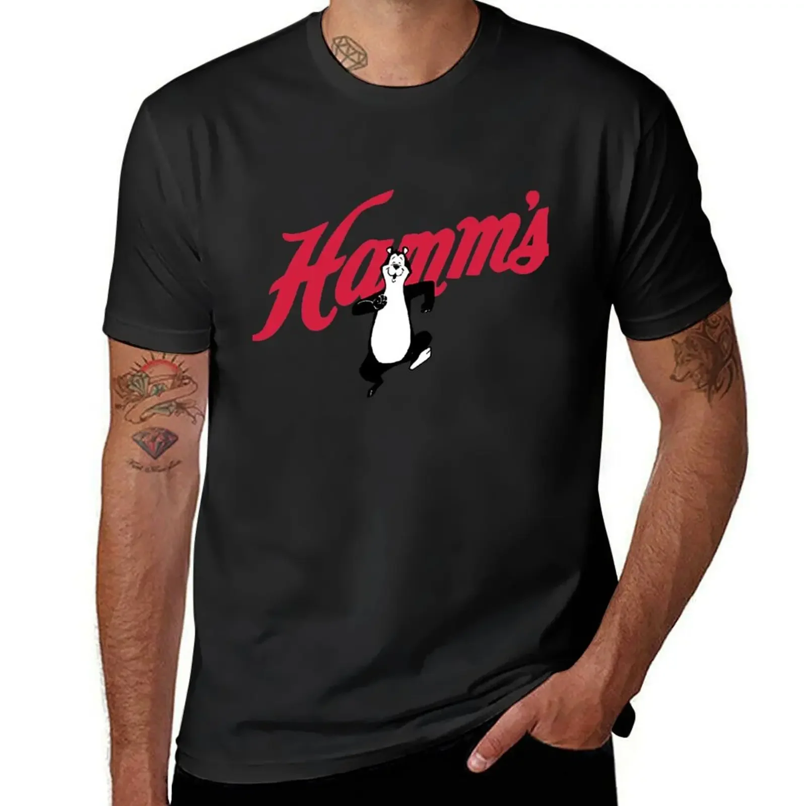 Run! Don't Walk to get a Hamm's Beer T-Shirt shirts graphic vintage anime shirt oversized t shirt men