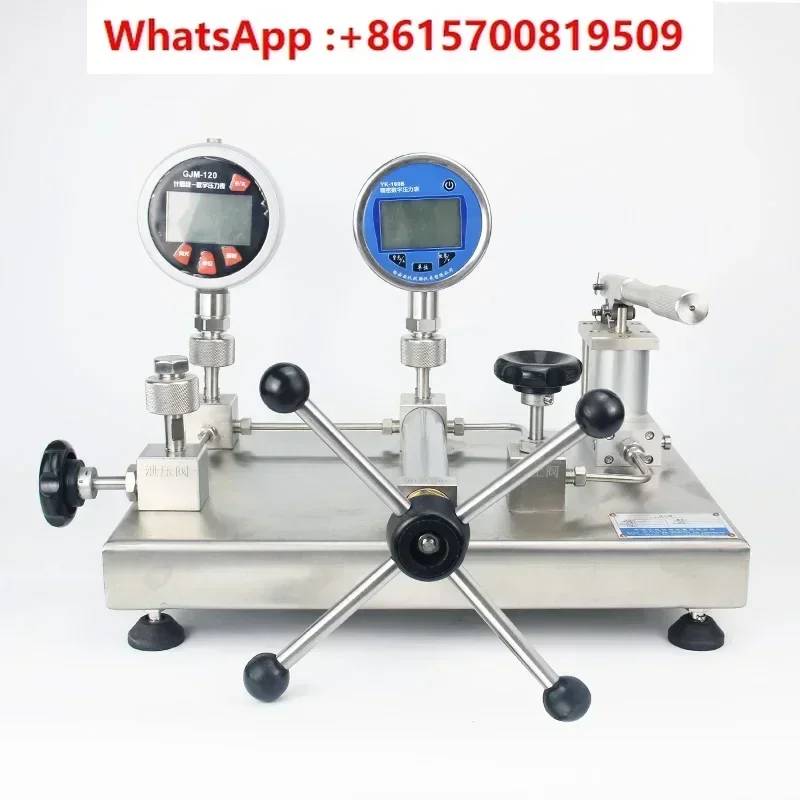 Pressure gauge calibrator Switch calibration table identification device Hydraulic source