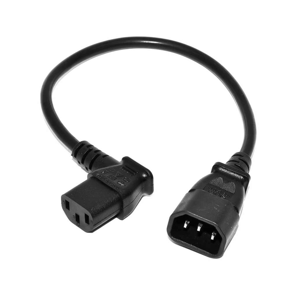 IEC 320 C13 Female to C14 Male PDU Angle Power Cables,IEC C13 angle adapter,Power cord angle adapter C13-C14 Conversion plug 10A