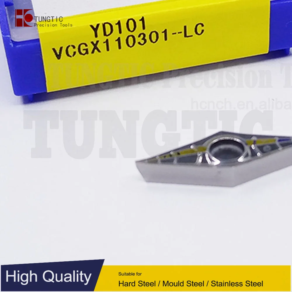 

TUNGTIC VCGX110301-LC YD101 VCGX 110301-LC Turning Inserts Carbide Cutter For Cast Iron