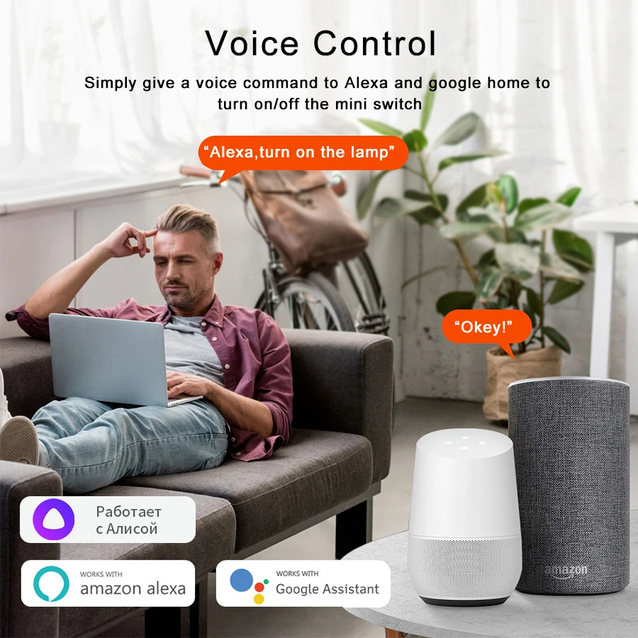 ZigBee WiFi Tuya Smart Switch 2 Way Control 16A Mini Breaker Relay Smart Life APP Control Works with Alexa Google Assistant
