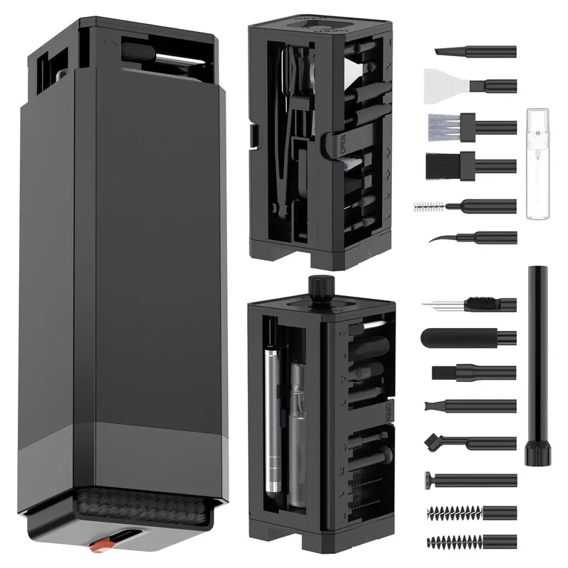 

Multi-Functional Deep Cleaning Kit for iPhone Ports, AirPods, Keyboard, and Keycap Removal