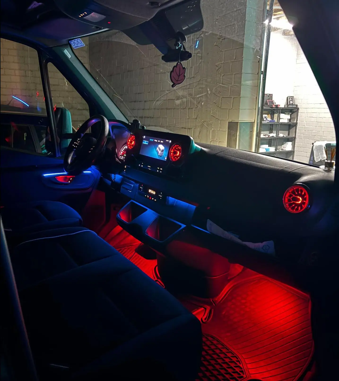 ICarsin 64 Colors Ambient Lighting for Mercedes Sprinter W907 Illuminate Air Vent Interior LED Light Upgrade Custom Fit