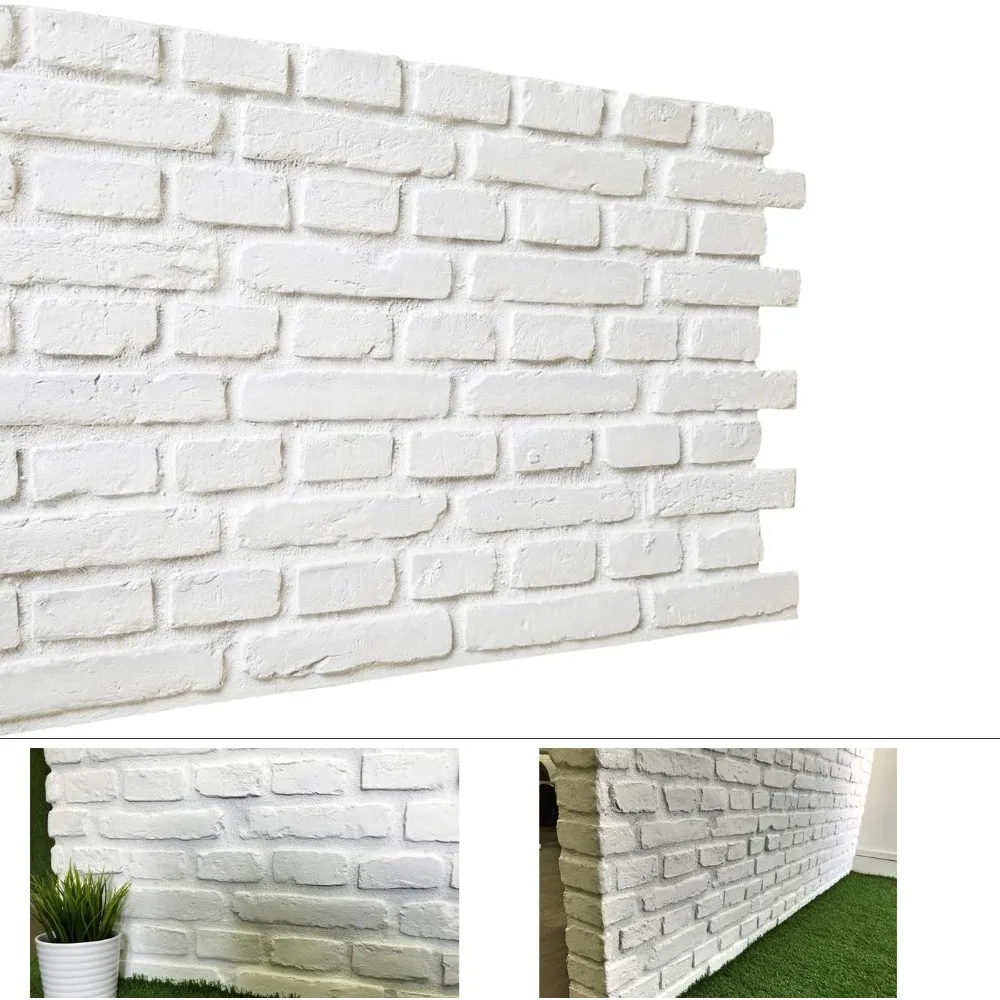 Faux Brick Wall Panels Decoration with Rustic Design Faux Rust Tuscan 3D Brick Panels for TV Background Exterior