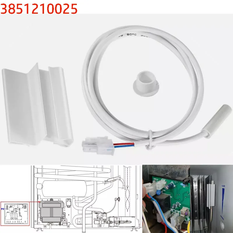 

3851210025 Dometic Thermistor Kit, RV Refrigerator Thermostat Sensor for RM Series W 2 Wire Thermistor RM1350 2351 2354 2410