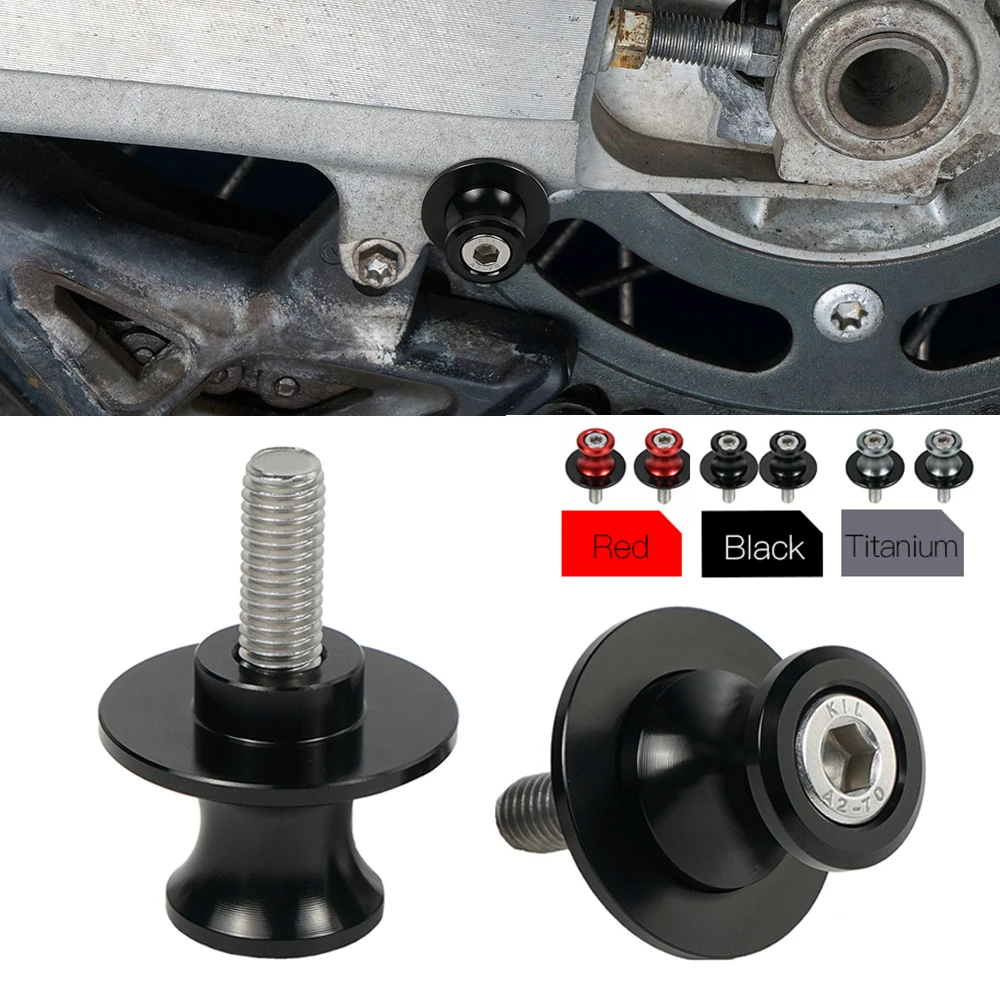 

M6 6mm Swingarm Slider Spools For Aprilia Tuareg RS 660 RS660 RSV4 Tuono V4 V4R Shiver 750 Triumph Street Triple / R 2007-2012