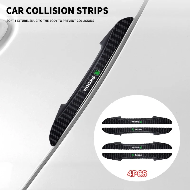 Car Door Body Scratch Automotive Protective Anti-collision Strips For Skoda Octavia Fabia Kamiq Kapoq Kodiaq Rapid SCALA Superb