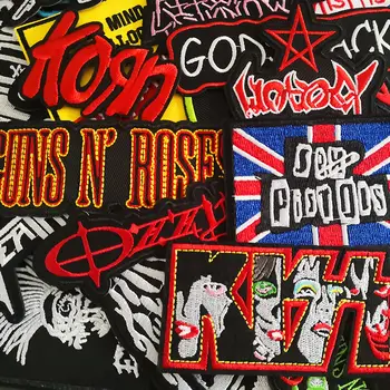 8 best sales naklejki na żelazko z motywem zespołu rockowego - №5