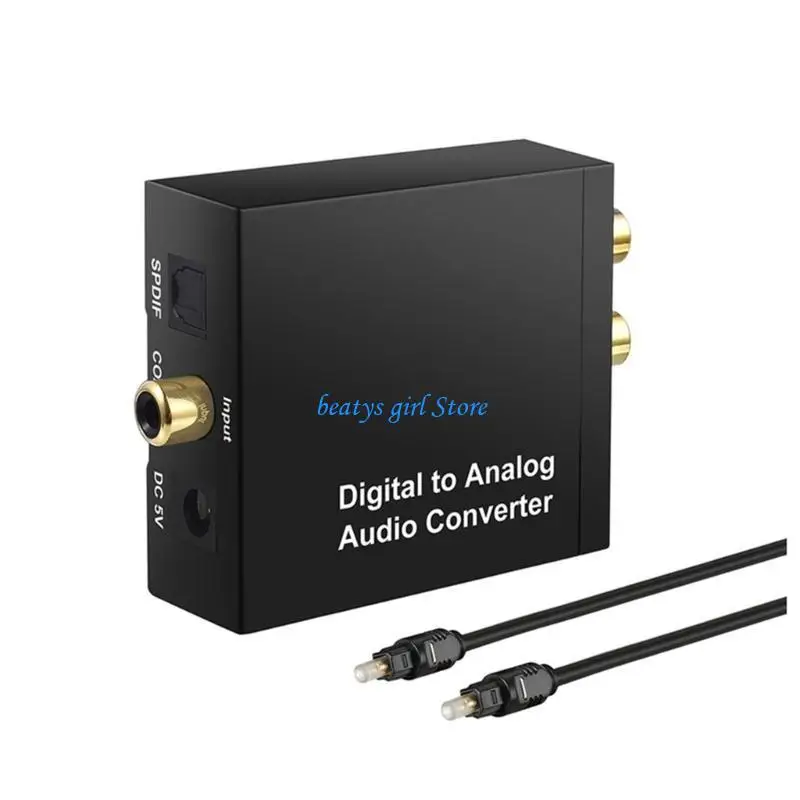

C7AB High Performances Digital Analog Audios Converters Supports Optical Coaxial and 3.5mm Inputs for Stereo Output