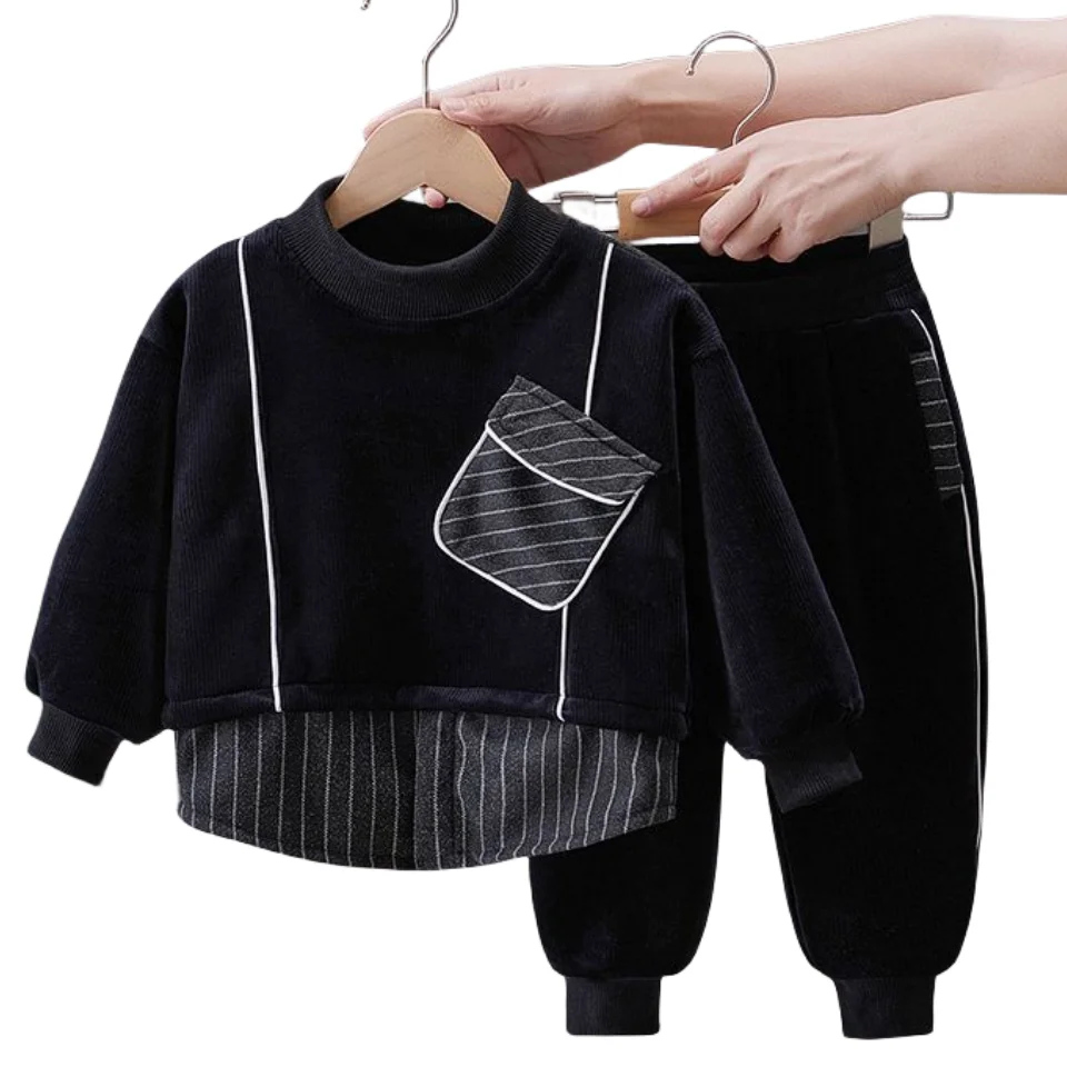 Spring/Autumn New Relaxed Children Sports Two Piece Suit 2-10Years Big Boys Cool And Fashionable Boutique Hot Sale Kids Clothing