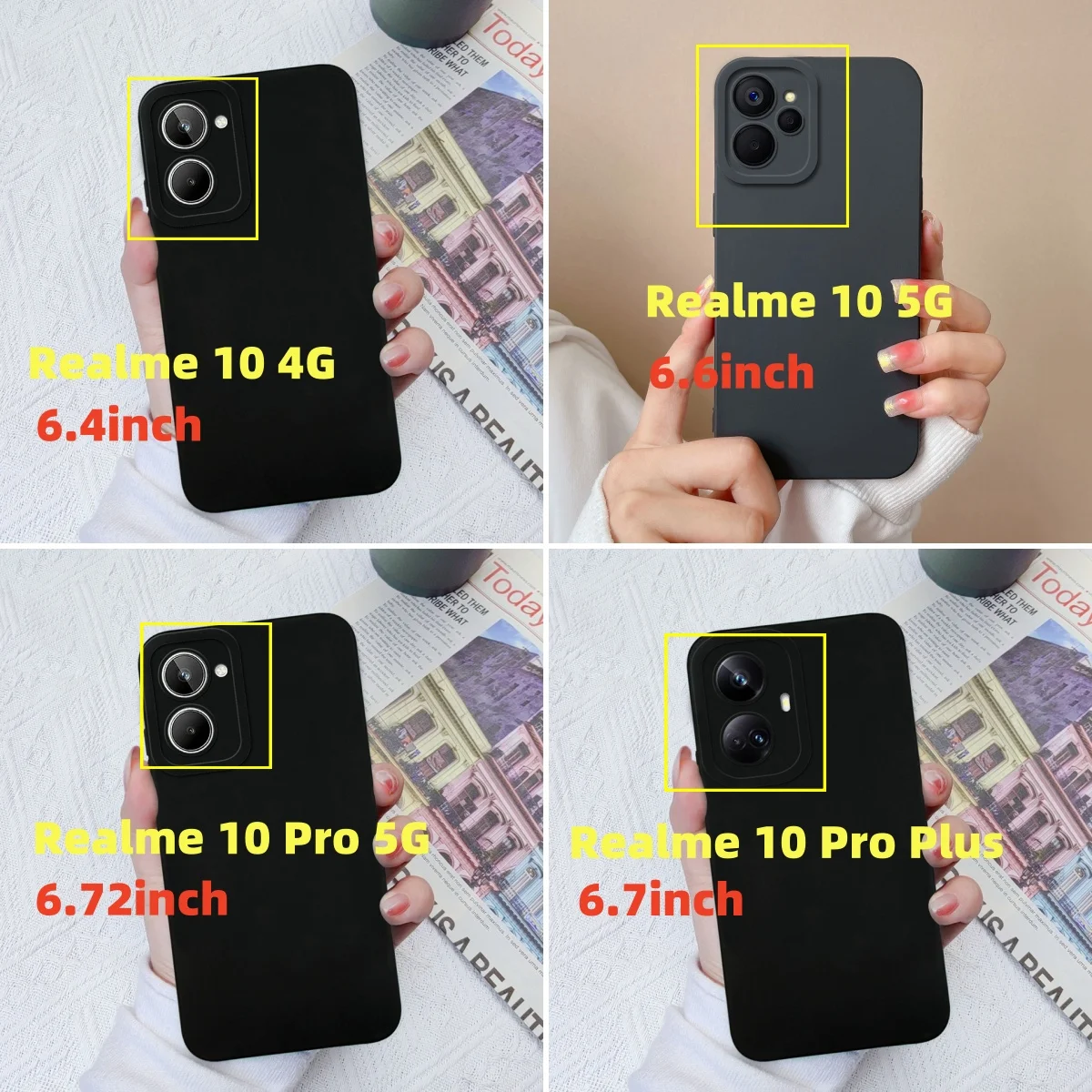 For OPPO Realme 10 10 Pro 10 Pro Plus Cases Beautiful Flower Girl Camera Protection Durable Shockproof Cover For realme 10 Coque