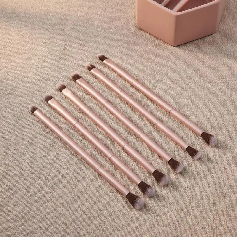 1/2/3/5Pcs Multifunctional Double End Eyeshadow Brush Cosmetic  Daily Makeup Beauty Brush Set