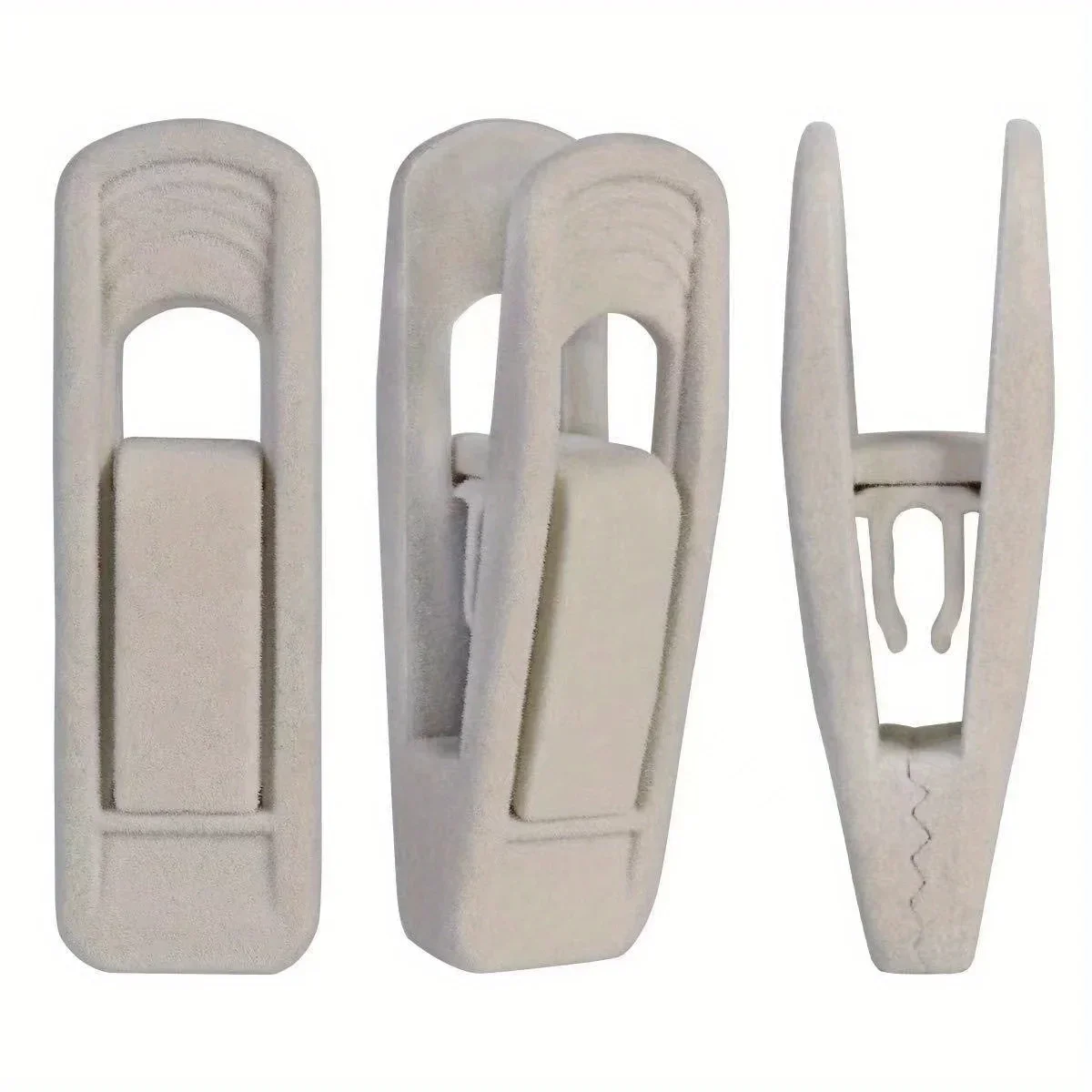 10pcs Velvet Hanger Clips, Clothes Pins, Strong Finger Clips Perfect For Thin Velvet Hangers, Closet Accessories