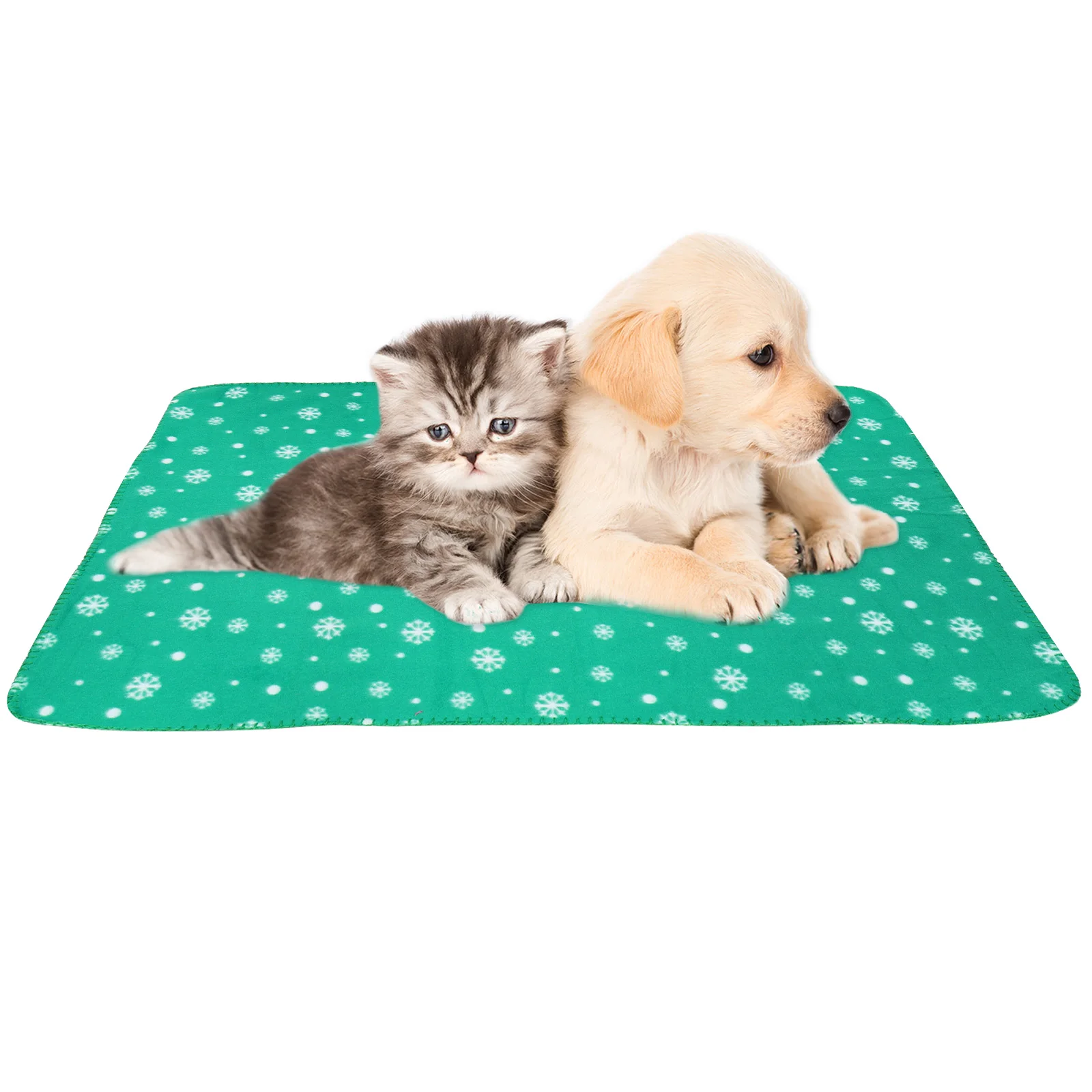 

2Pcs Pet Mat Christmas Theme Soft Comfortable for Dog Cat Puppy Sleeping Pad Lightweight Portable Bed Mat for Indoor Outdoor Use