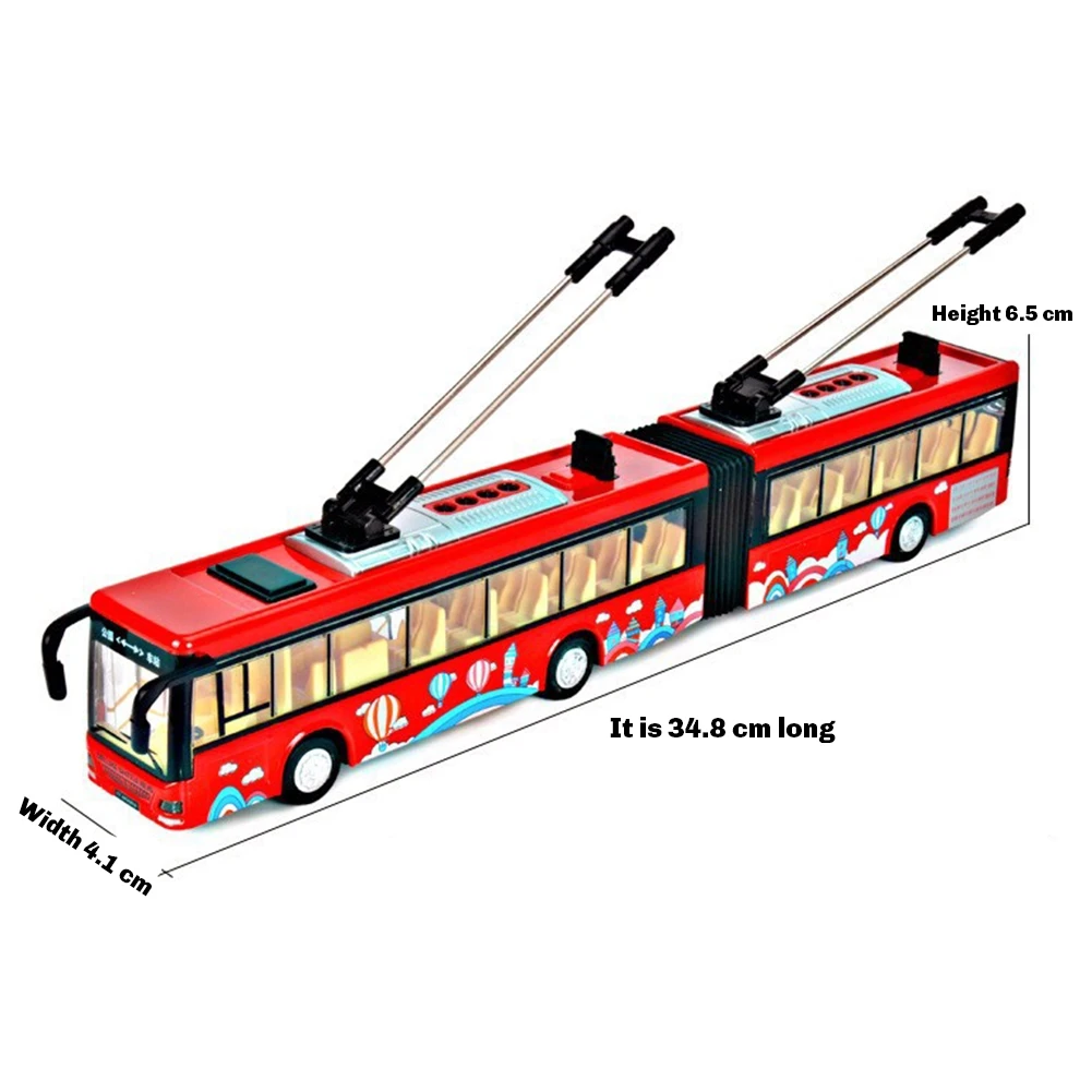 WOTT-Hohe Simulation 1:50 Legierung Zurückziehen Doppel Bus Stadt Bus Modell Fahrzeuge Metall Druck Druck Blinkende Musical Junge