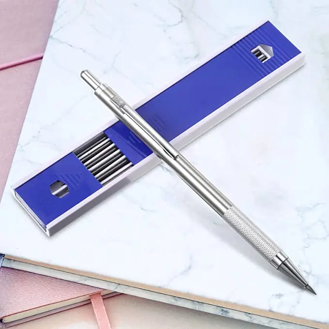 Stainless Steel Engineering Mechanical Pencil Portable Handheld Anti-rust Refillable Engineer Designing Pen Accessories