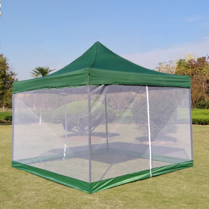 Portable Gazebo Tents Instant 420D Shelter Canopy 3X3 Metal Canopy Triangle Roof Top 10Ft X 10Ft Marquee Tent