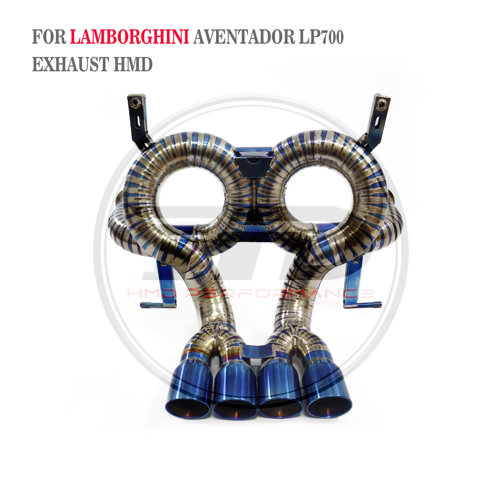 Titanium Performance Catback For Lamborghini Aventador LP700 HMD Exhaust System Muffler Modification