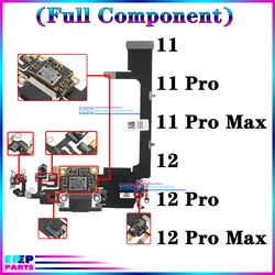 USB Port Charger Dock Connector Mic Cable for IPhone 11 12 Pro Max 11P 11PM 12P 12PM Dock Charging Board Flex Module