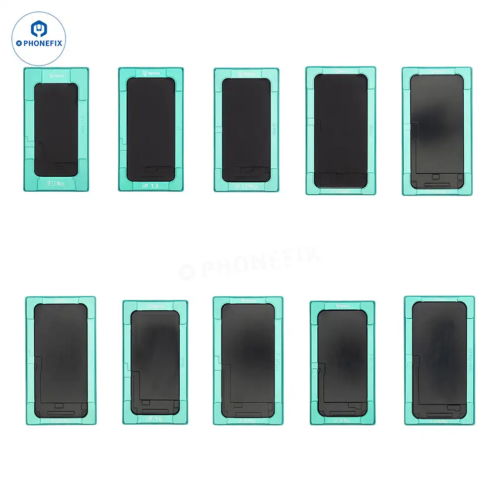 

REFOX без пузырьков, форма для выравнивания экрана, фитинг для точного позиционирования для IPhone 13/14/15/16 Pro Max, инструменты для ремонта ламината дисплея