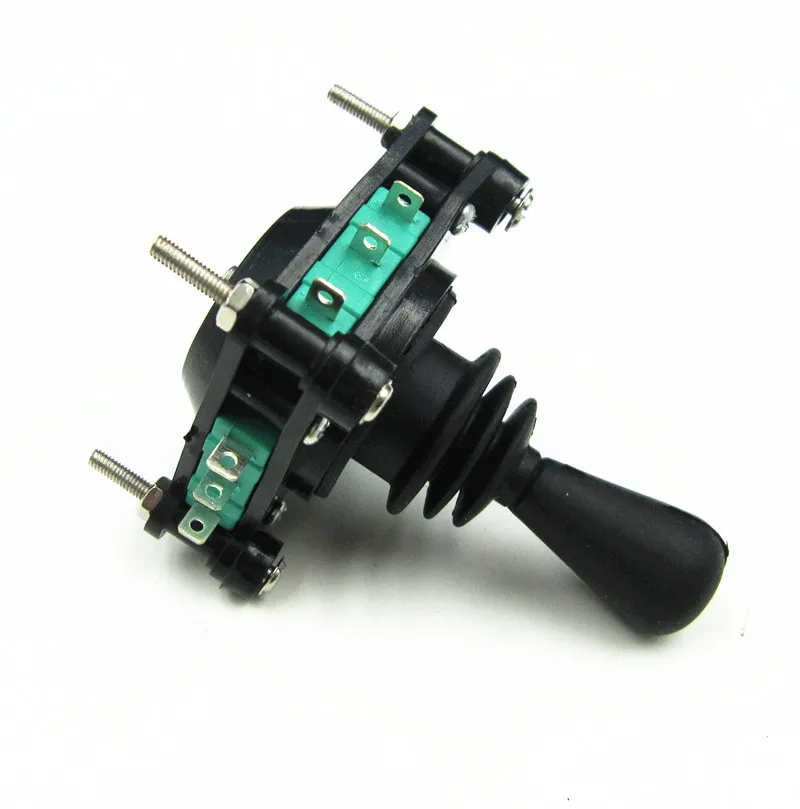 AC 240V 5Amp Four Normal Open 4NO 4NC(Each Micro Switch Has 1NO 1NC) Normally Closed Momentary Spring Returned Joystick Switch